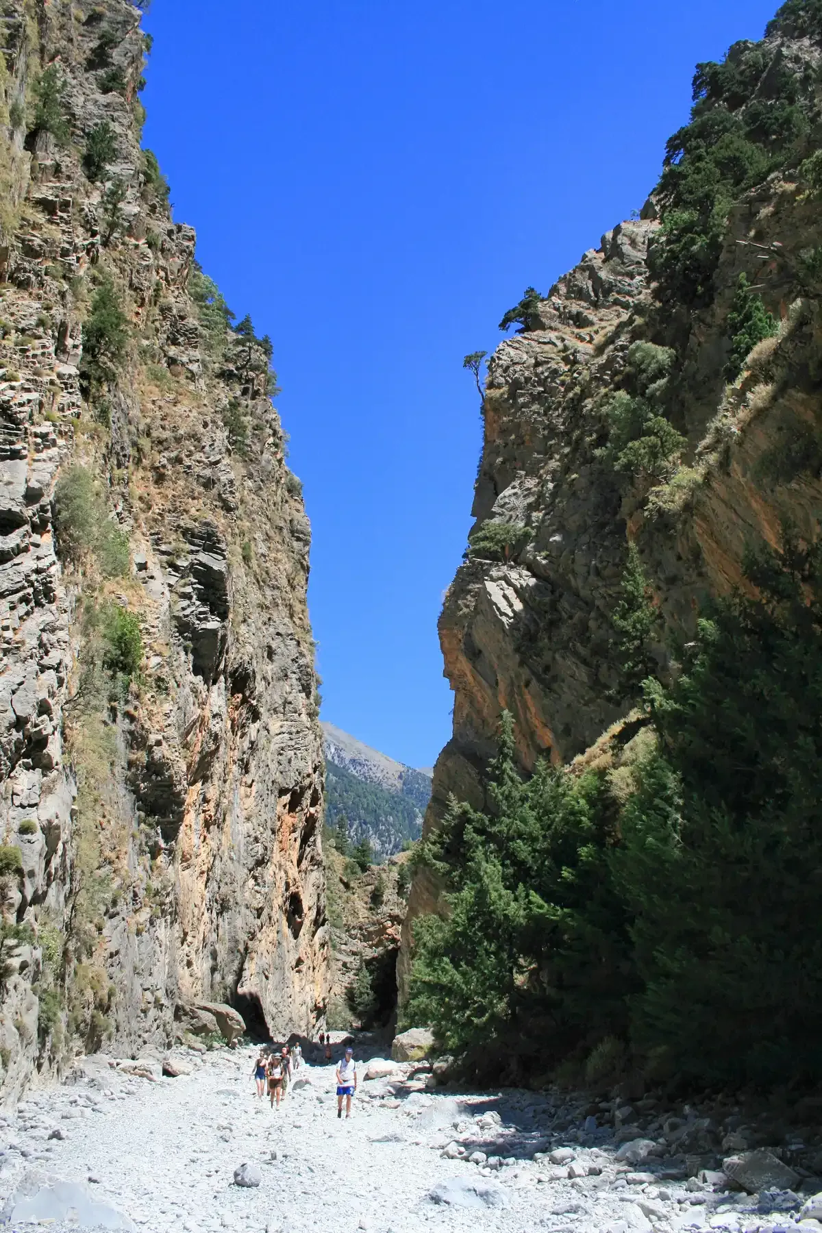 Samaria Gorge, the 16 km walk down to the libyan sea, Crete Greece